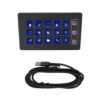 Visuelle Tastatur mit 15 Tasten | Makro Tastatur | Benutzerdefinierte LCD Tastatur | OBS Twitch | Ein Tasten Bedienung | Aktionen auslösen mit Tastaturen